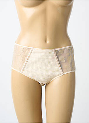 Chilot efect material satinat bej SIMONE PERELE femeie