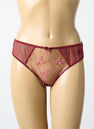 Chilot efect material satinat roșu LINGADORE femme