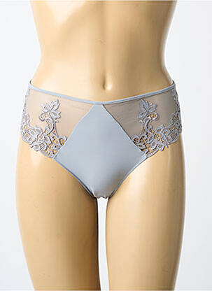 Chilot efect material satinat gri SIMONE PERELE femeie