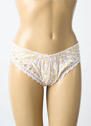 Chilot efect material satinat galben AUBADE femme