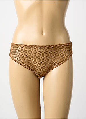 Chilot efect material satinat auriu AUBADE femme