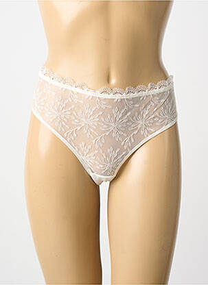 Chilot țesătură satinată bej SIMONE PERELE femme