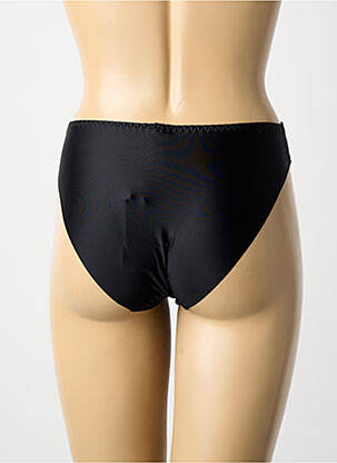 Chilot efect material satinat negru LOUISA BRACQ femeie