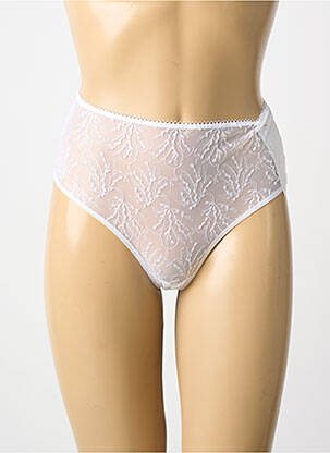 Chilot cu talie înaltă ușoară și transparentă alb SIMONE PERELE femme