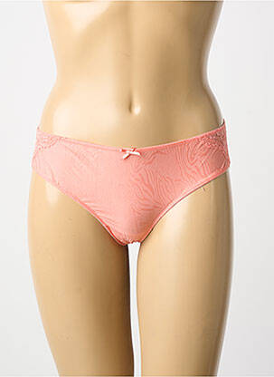 Chilot efect material satinat portocalie LINGADORE femeie