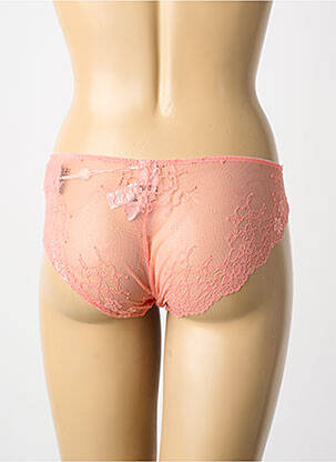Chilot efect material satinat portocalie LINGADORE femeie
