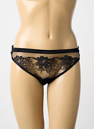 Chilot efect material satinat negru LISE CHARMEL femeie