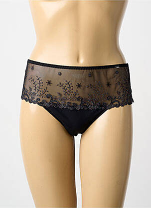 Chilot efect material satinat negru SIMONE PERELE femeie