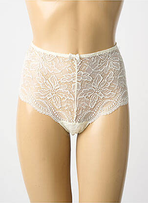 Shorty efect material satinat bej SIMONE PERELE femeie