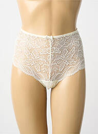 Shorty efect material satinat bej SIMONE PERELE femme