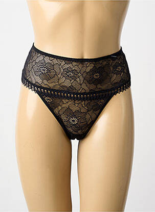 Chilot cu talie înaltă ușoară și transparentă negru SIMONE PERELE femme