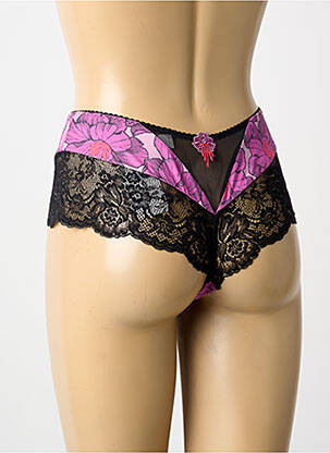 Shorty țesătură satinată violet AUBABE femeie