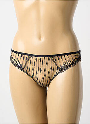 Chilot efect material satinat negru AUBADE femme