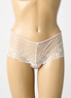 Shorty efect material satinat bej AUBADE femme