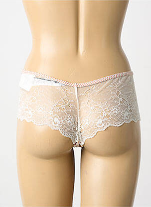 Shorty efect material satinat bej AUBADE femeie