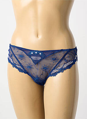 Chilot efect material satinat albastru LISE CHARMEL femme