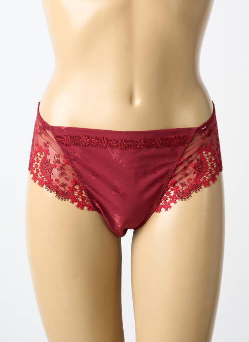 Chilot efect material satinat roșu SIMONE PERELE femme