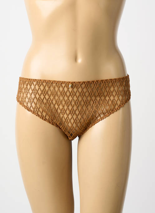 Chilot efect material satinat auriu AUBADE femme