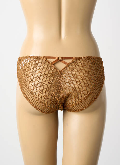 Chilot efect material satinat auriu AUBADE femme