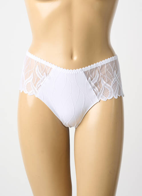 Chilot modelator broderie alb LOUISA BRACQ femme