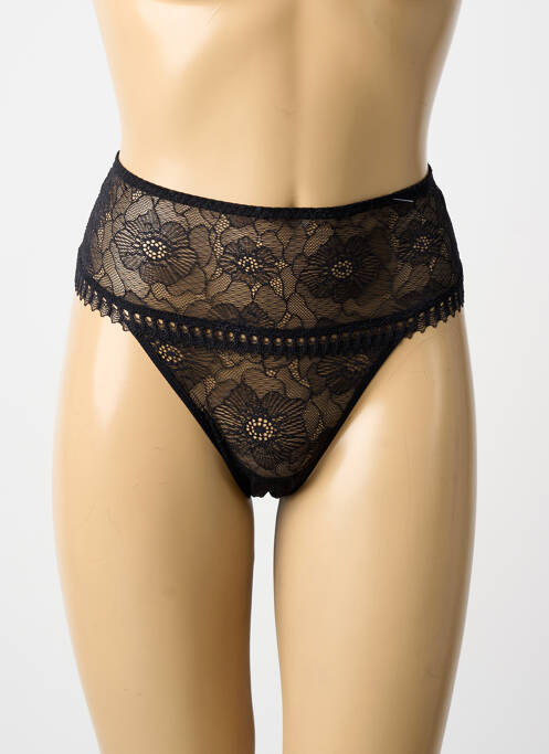 Chilot cu talie înaltă ușoară și transparentă negru SIMONE PERELE femme