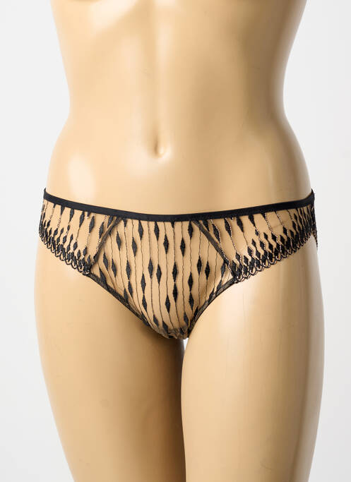 Chilot efect material satinat negru AUBADE femme