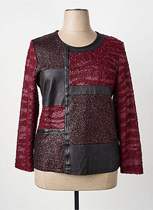 Top elasticitate mâneci lungi roșu GUY DUBOUIS femme