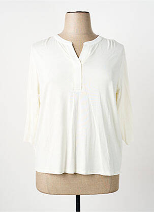 Tricou mâneci 3/4 mâneci 3/4 bej FRANK WALDER femeie