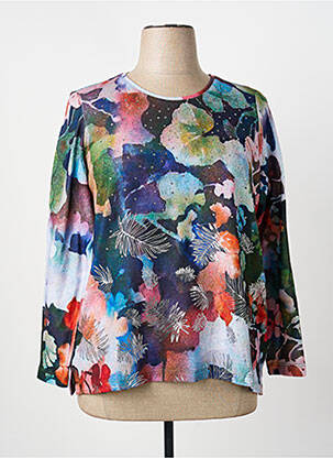 Pulover croială cambrată mâneci lungi albastru GUY DUBOUIS femme