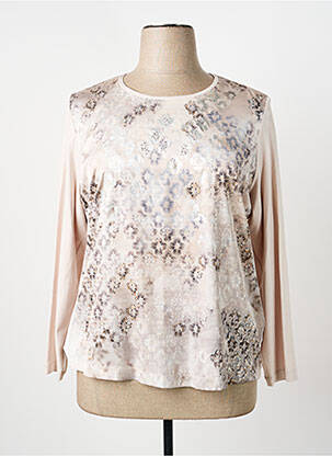 Tricou elasticitate mâneci lungi bej RABE femme