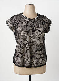 Top țesătură jersey mâneci scurte negru BETTY BARCLAY femme