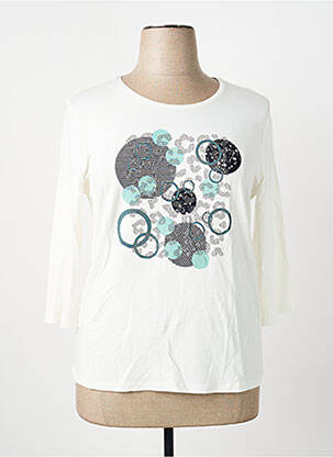 Tricou mâneci 3/4 mâneci 3/4 bej BARBARA LEBEK femeie