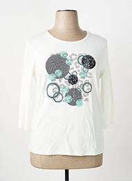 Tricou mâneci 3/4 mâneci 3/4 bej BARBARA LEBEK femme