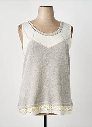 Top bej PAZ TORRAS femeie