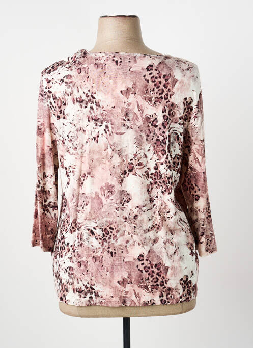 Tricou mâneci 3/4 mâneci 3/4 roz BARBARA LEBEK femme