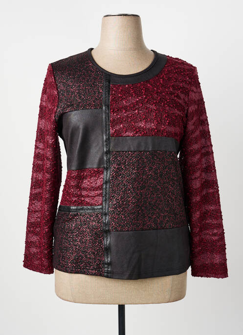 Top elasticitate mâneci lungi roșu GUY DUBOUIS femme