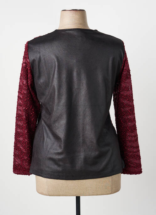 Top elasticitate mâneci lungi roșu GUY DUBOUIS femme