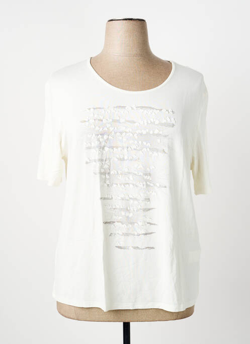 Tricou mâneci trei sferturi mâneci scurte bej BARBARA LEBEK femme