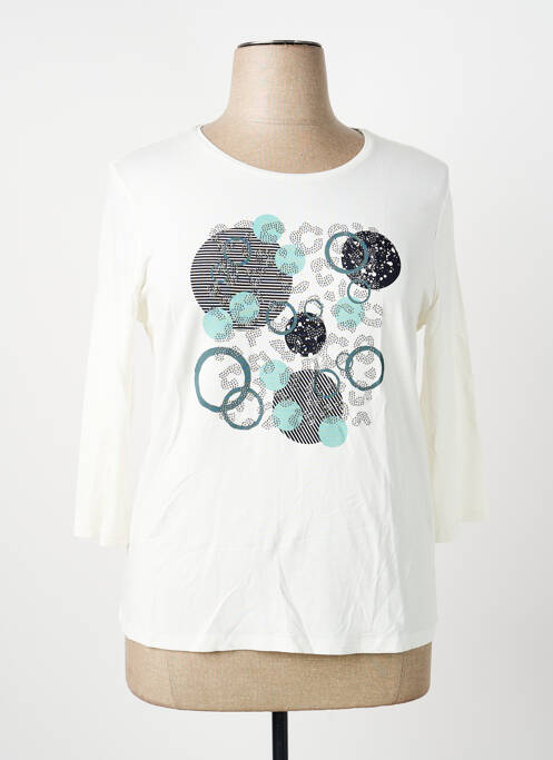 Tricou mâneci 3/4 mâneci 3/4 bej BARBARA LEBEK femme