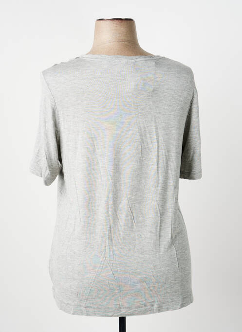Tricou serigrafie mâneci scurte gri BARBARA LEBEK femme