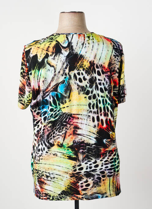 Tricou elasticitate mâneci scurte negru GUY DUBOUIS femme