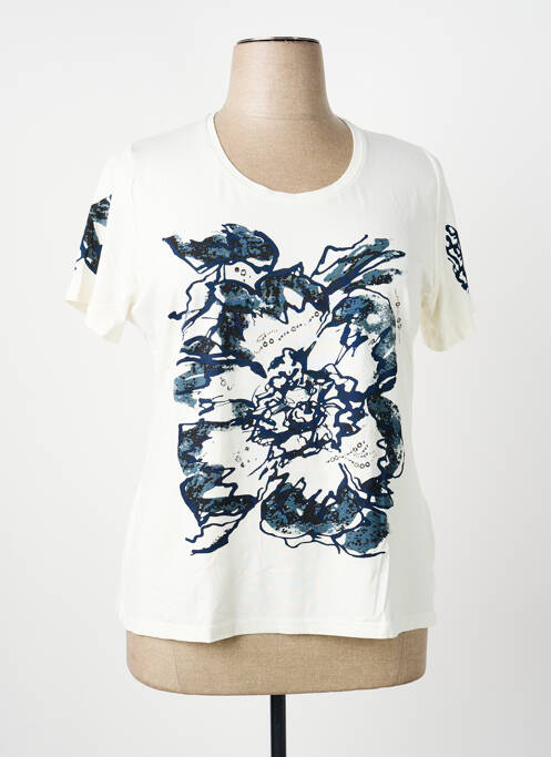 Tricou elasticitate mâneci scurte bej GUY DUBOUIS femme