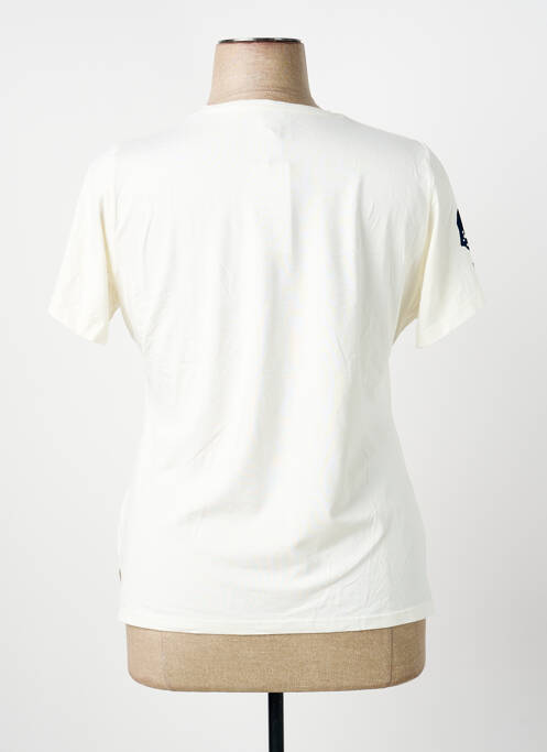 Tricou elasticitate mâneci scurte bej GUY DUBOUIS femme