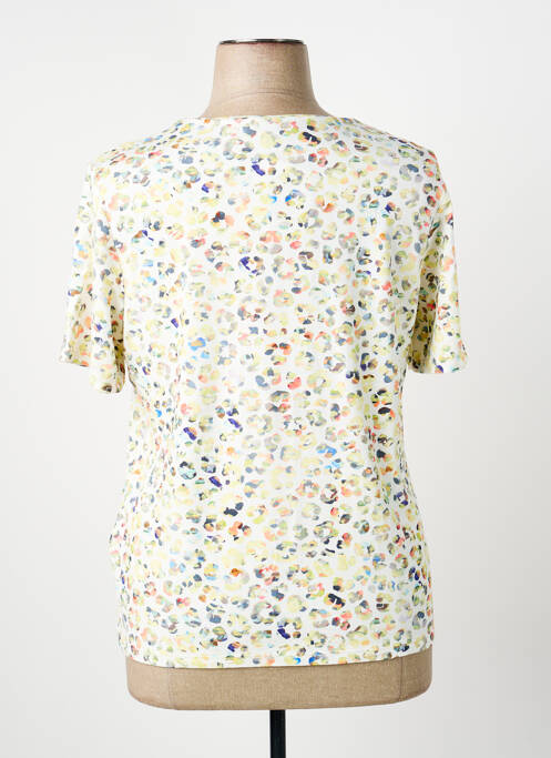 Tricou guler în v mâneci scurte galben BARBARA LEBEK femme