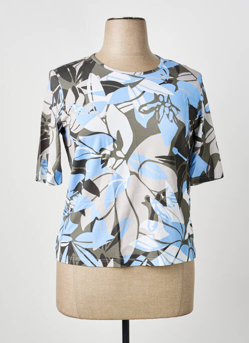 Tricou mâneci trei sferturi mâneci scurte albastru FRANK WALDER femme