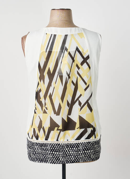 Top croială fluidă fără mâneci galben ANDAMIO femme