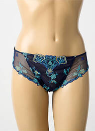 Chilot efect material satinat albastru LISE CHARMEL femme