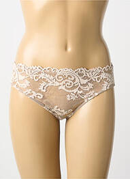 Chilot efect material satinat bej WACOAL femme