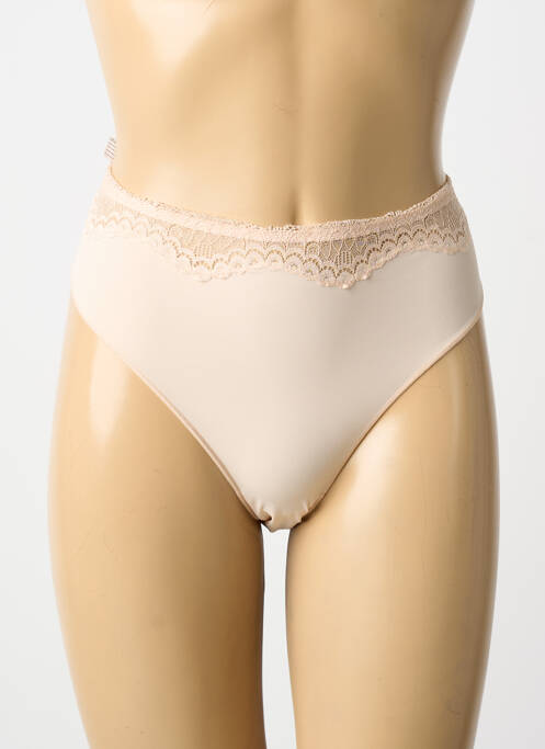 Chilot efect material satinat bej SIMONE PERELE femme