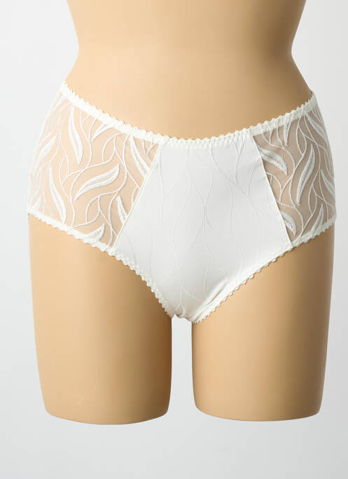 Chilot țesătură satinată bej LOUISA BRACQ femme